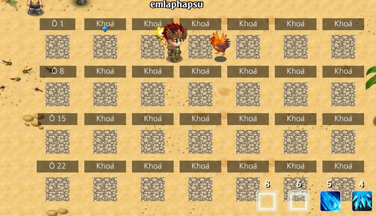 Chức năng Nông trại game Làng Hải Tặc