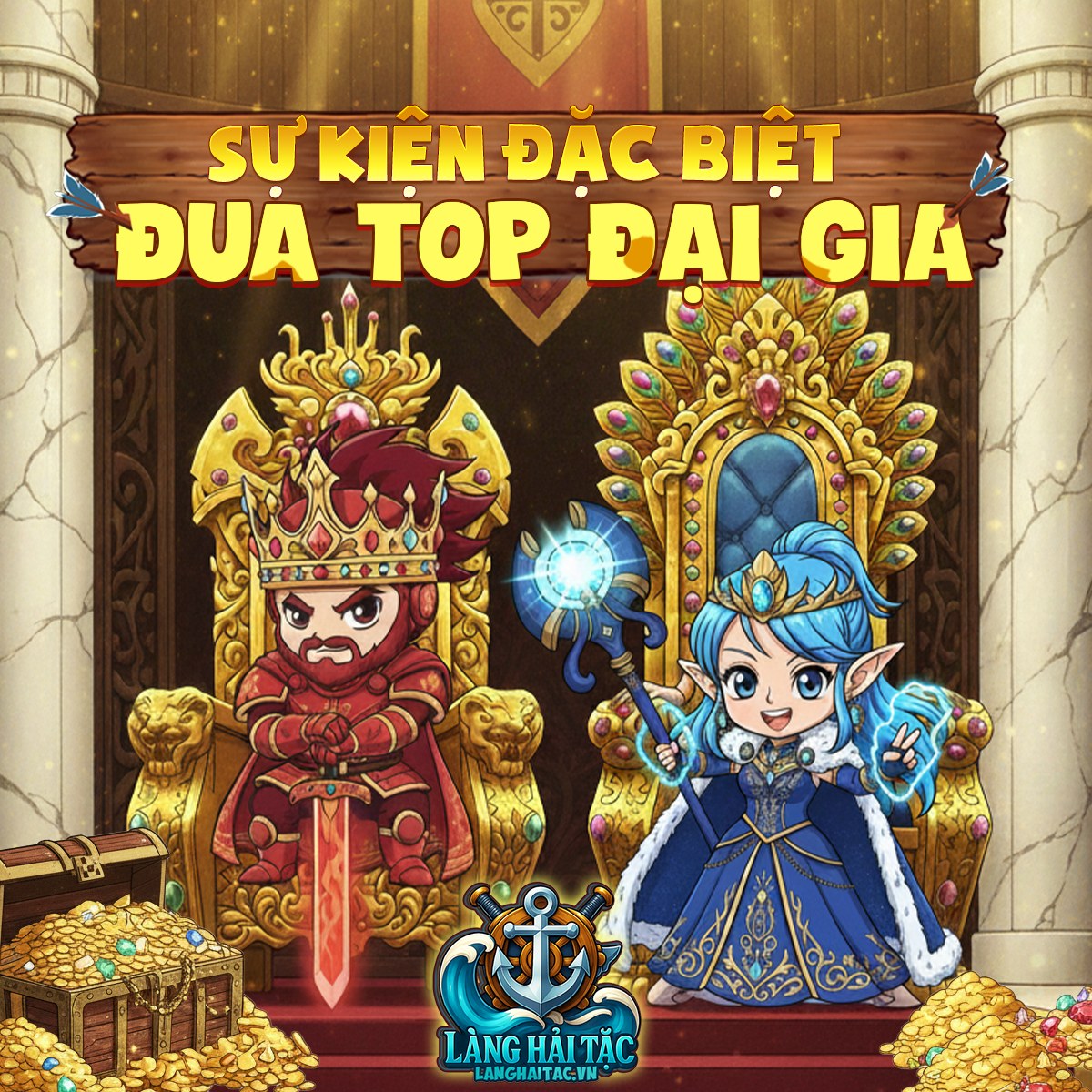 Thông báo sự kiện ra mắt máy chủ Ngọc trai game Làng Hải Tặc 8/11