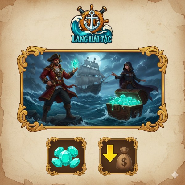 Thông báo tỷ lệ nạp Ngọc chính thức của Game Làng Hải Tặc